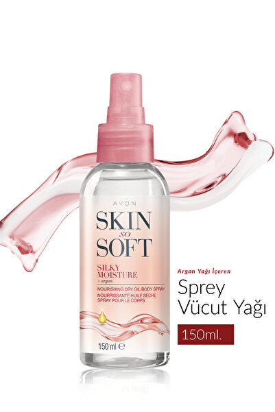 AVON Skin So Soft Silky Nemlendirici Besleyici Kuru Yağ Vücut Spreyi 150 Ml.