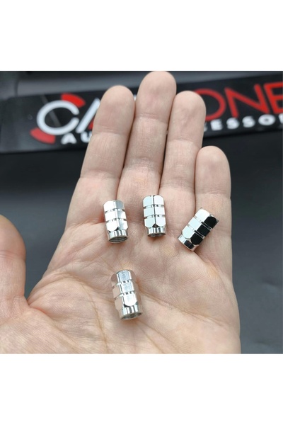 carlone Gri Renk Alüminyum Sibop Kapakları-4'lü Set