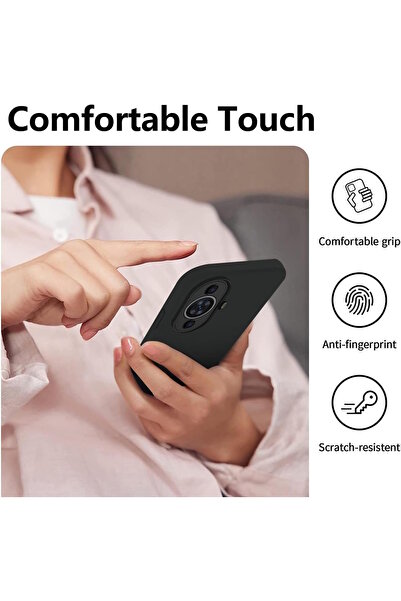 m.tk moveteck Huawei Nova 12S Kılıf Lansman Kamera Korumalı içi Kadife Yumuşak Renkli Süet Silikon Kapak Mat Hisli