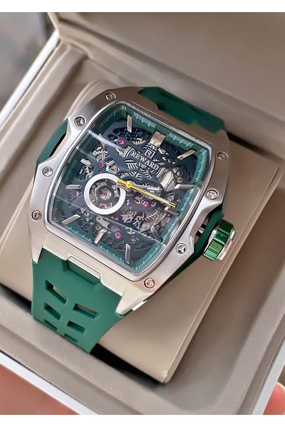 Reward Brand Green Color Inner Functions Active Men's Wrist Watch - Bracelet Gift
