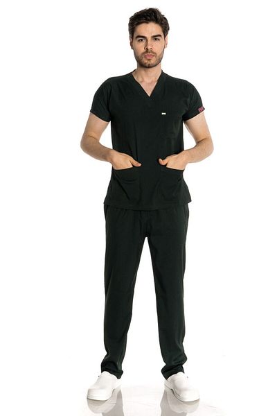 TIPMOD Bat Sleeve Lycra Hunter Green Doctor / Nurse Jersey