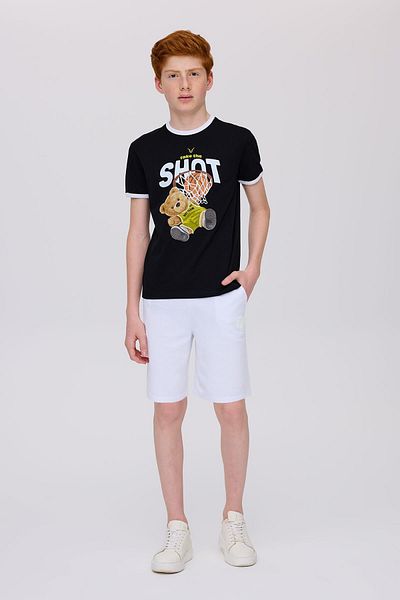 Nebbati Tricou negru pentru băiat BG Store