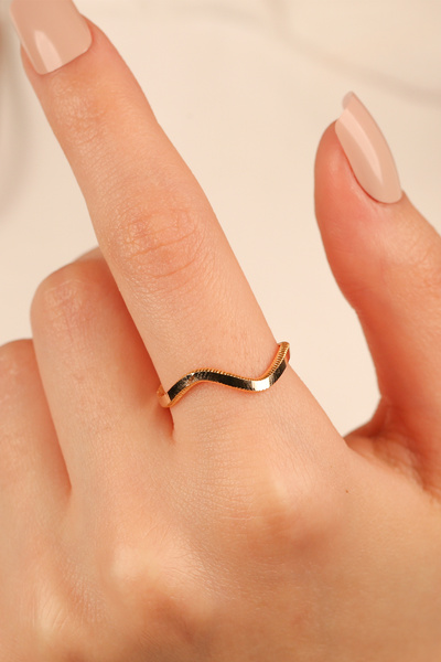 Çgk Çiğdem Gürel Kuyumculuk Zikzak Ajda Altın Yüzük