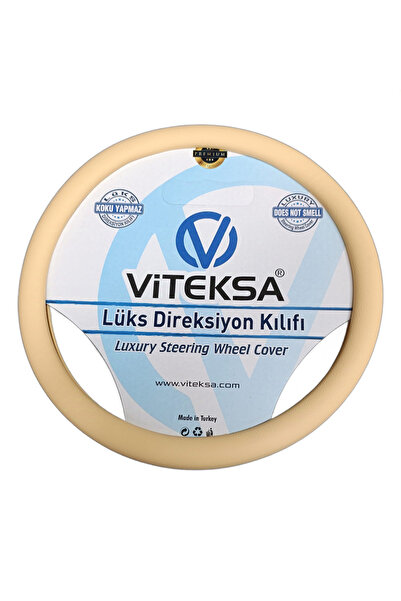 VİTEKSA LÜKS KOKUSUZ SİLİKON DİREKSİYON KILIFI BEJ