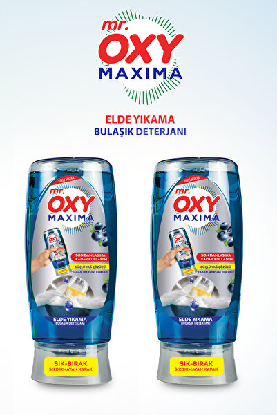 MR.OXY Mr. Oxy Maxima Elde Yıkama Bulaşık Deterjanı Yaban Mersini Kokulu 2*50...
