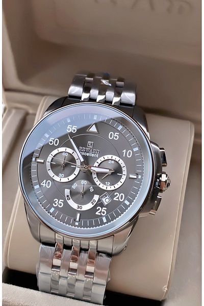 Reward Brand Black Color Inner Functions Active Men's Wrist Watch - Bracelet Gift