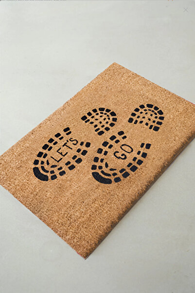 Chilai Home Coco Lets Go 40x60 Cm Kıl Paspas,dekoratif Çok Amaçlı Iç Ve Dış K...