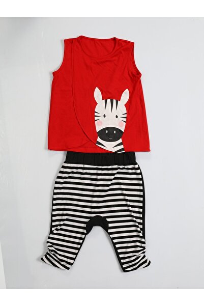 Casabony Zebra Striped Baggy Capri Set