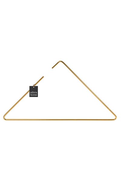 Edora Home Gold 5-Piece Triangle T-Shirt, Dress, Shirt, Swimsuit Hanger, Stylish Design Store Store Hanger-Metal Rust
