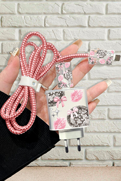 WANNA PROTECT iPhone 20W Uyumlu Şeffaf Şarj Başlığı Adaptörü Koruma Fiyonk Ka...