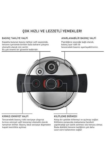 Prima Nova Nova Concept Pro Steel Pressure Cooker 22 cm