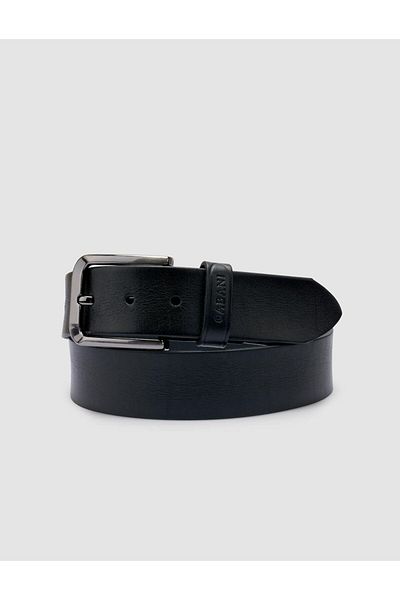 Cabani 100% Genuine Leather Black Men's Classic Belt