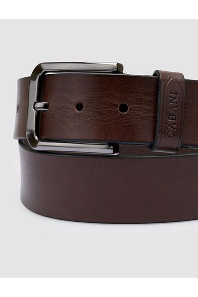 Cabani 100% Genuine Leather Brown Men's Classic Belt