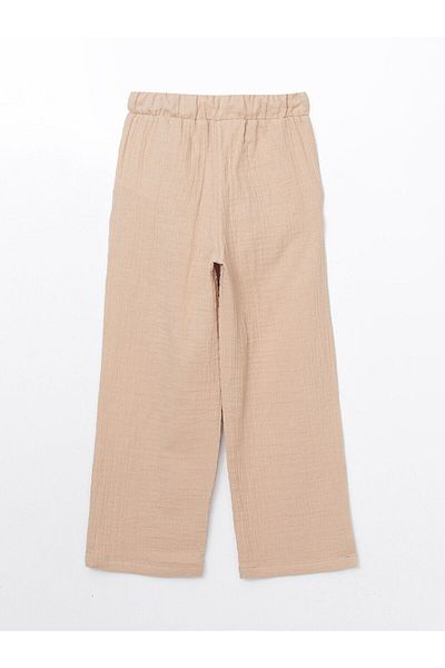 LC Waikiki Elastic Waist Textured Girl's Trousers