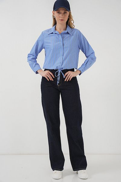 Bigdart 20276 Blue Striped Long Sleeve Shirt