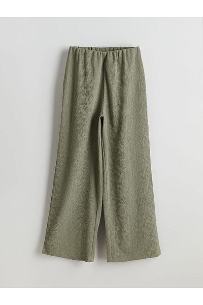 LC Waikiki Lcw Kids Elastic Waist Textured Girls' Pants