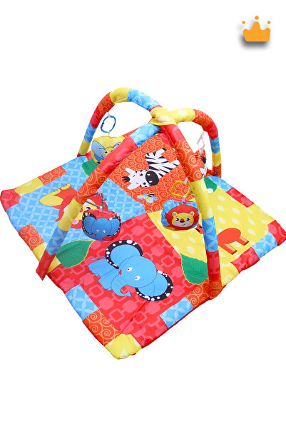 Piccolo Mondi Sevimli Hayvanlar Katlanabilir Taşınabilir Çocuk Oyun Halısı Matı Bebek Aktivite Minderi