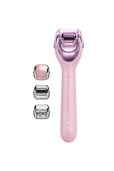 Geske 9 In 1 Micro Needle Face Roller - Micro Needle Face Roller (PINK)