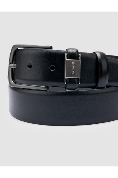 Cabani 100% Genuine Leather Black Men's Classic Belt
