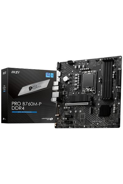 MSI Pro B760M-P Ddr4 Socket - 1700 Mhz (Oc) Matx Motherboard
