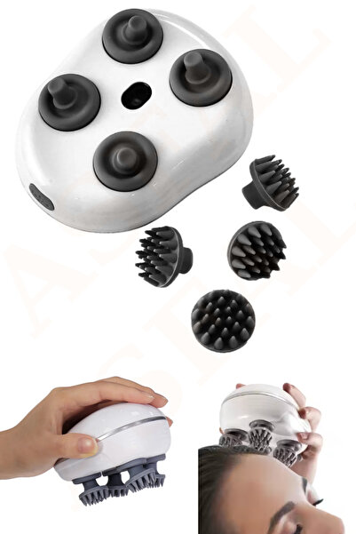 Asfal Baş ve Tüm Vücut Masaj Aleti 3 Modlu Şarjlı Taşınabilir Evcil Hayvan Ma...