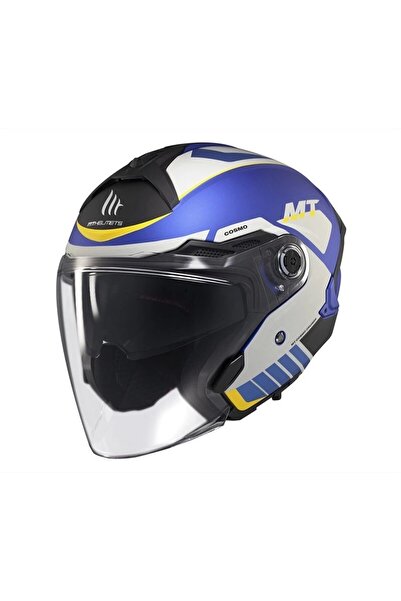 Genel Markalar KASK MT COSMO SV CRUISER C7 ÇENESİZ GÖZLÜKLÜ MAT MAVİ