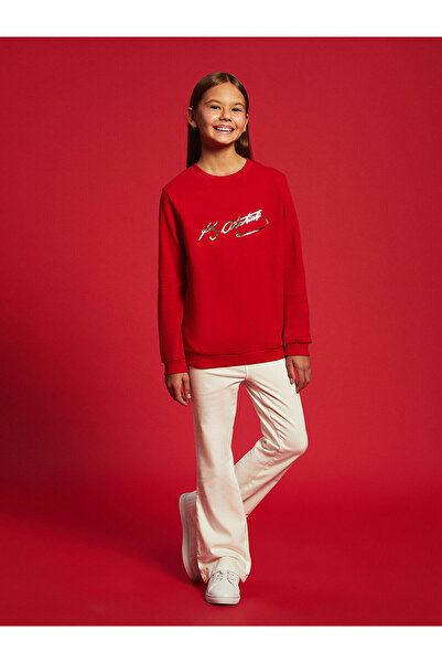 LC Waikiki Ecru Spanish Leg Girl's Trousers