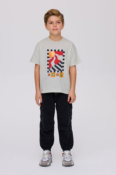 Nebbati Μπλουζάκι BG Store Boy Beige