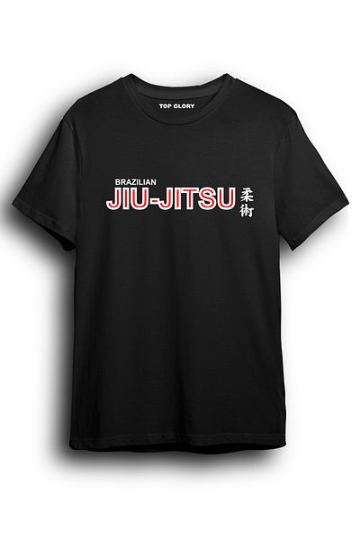 TOP GLORY Μπλουζάκι με μοτίβο Brazilian JiuJitsu Kanji - JUJU6011