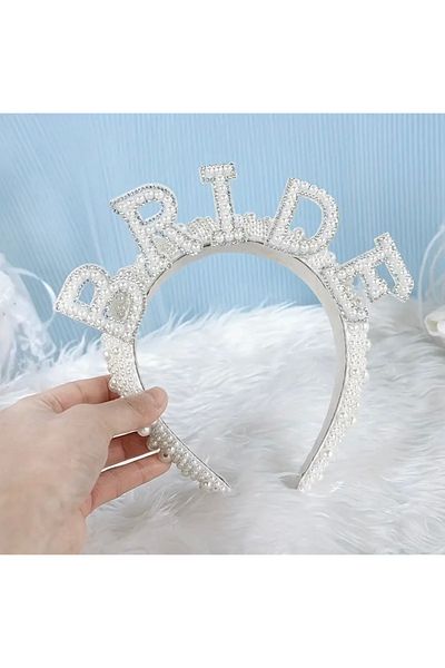 Store Pearl Detailed Bridal Crown, Bachelorette Party