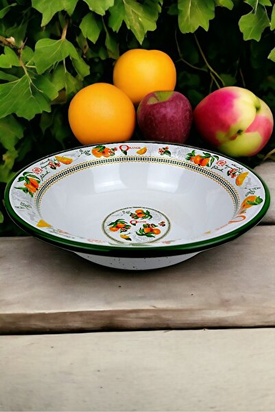 İnci Emaye 4.5 Liter 36 cm Enameled Basin and Mixing Bowl - Dough Basin. The Fruit Pot. Dowry. Big Bowl