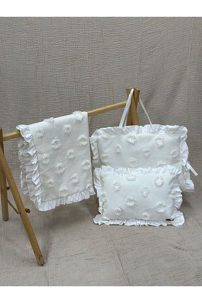 Tly Home Textiles طقم فتحة سفلية مكون من 3 قطع - مكشكش