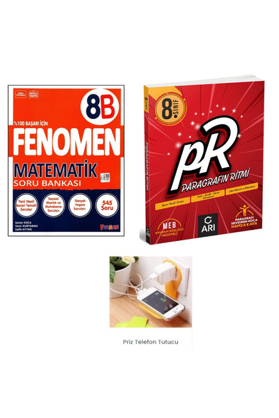 Fenomen Yayıncılık Fenomen 8. Sınıf Lgs Matematik Soru Bankası (B) Arı 8 Para...