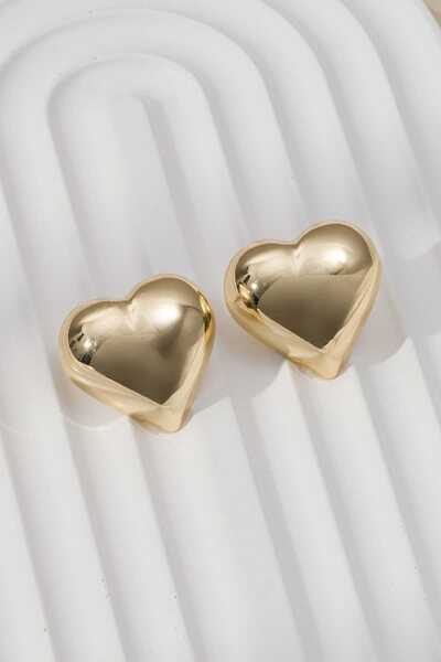 MRK Women's Big Heart Earrings