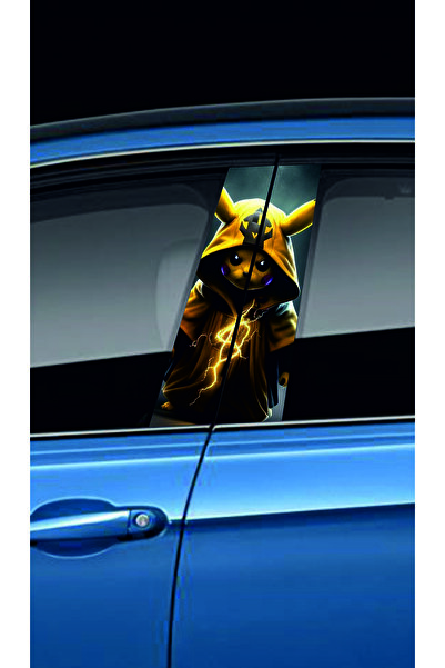 NEON Dijital Baskı Merkezi Araç Kapı Direk Kaplama Folyosu (Sağ Sol Takım) (2 Adet) - 22x52 Cm