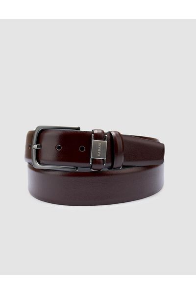 Cabani 100% Genuine Leather Brown Men's Classic Belt