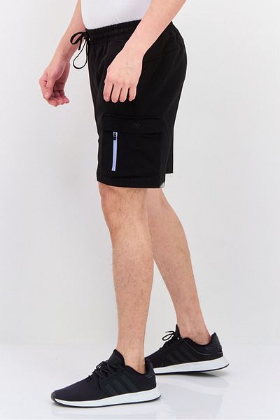 Legend Men Sportswear Fit Drawstring Outdoor 8,5 Inseam Shorts, Black