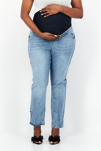 Tori Maternity Over Bump Wash Stretchable Denim, Blue