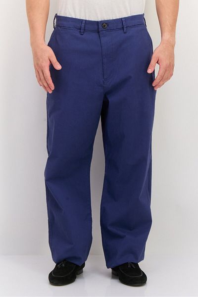 GAP Men Loose Fit Solid Straight Leg Pants, Ash Blue