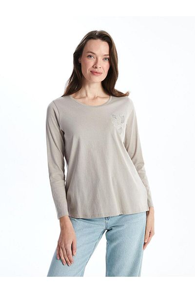LC Waikiki Lcw Grace Crew Neck Embroidered Women's Blouse