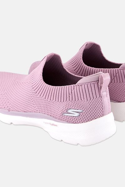 SKECHERS Women Go Walk Slip On Training Shoes, Mauve