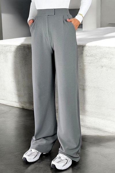 HAKKE Lycra Velcro Closure Pocket Palazzo Pants