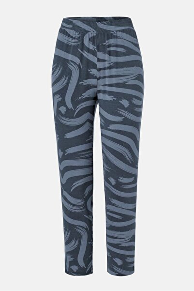 Tchibo Women Printed Pull On Pajama Pants, Navy
