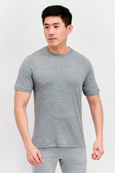 Legend Men 2 Pcs Sportswear Fit Short Sleeves Training T-Shirts, Black