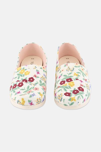 Toms حذاء نسائي سهل الارتداء، أبيض عاجي