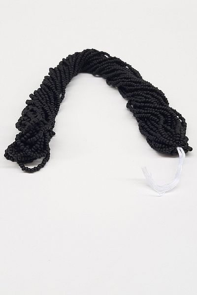 Hayalperest boncuk Matte Black String Sand Beads
