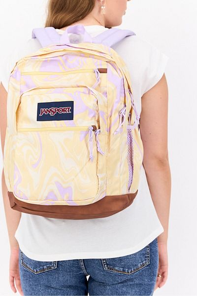 Jansport Women Brand logo Backpack 44 H x 31 L x 18 W cm, Lavender Combo