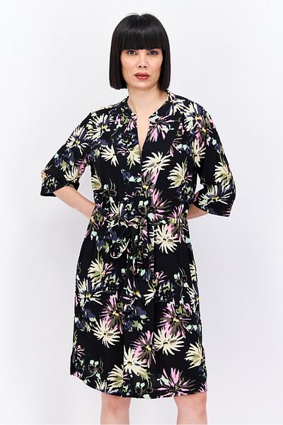 Scotch & Soda Women Allover Print Mini Dress, Black