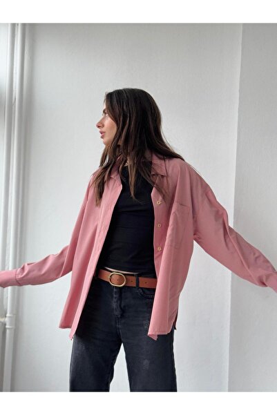 Retrobird Дамска риза Dusty Rose с дизайн на гадже