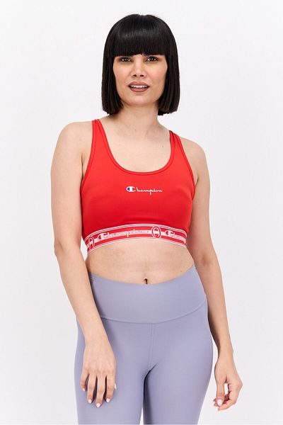 Champion Women Sportswear Fit Non Padded Training Sports Bra, Red